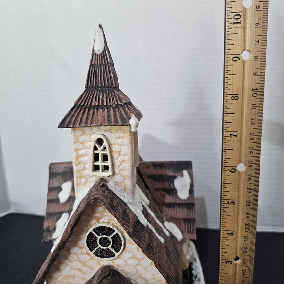 🎁 Silvestri Hearthstone Village "Hearthston Chapel" Holiday Christmas Vintage - Picture 13 of 15